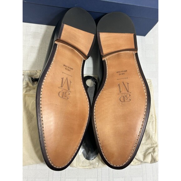 NEW! 3DM Lifestyle Black Calfskin Leather Loafer UK 12 US 13-13.5 Men Dress Shoe main image 12